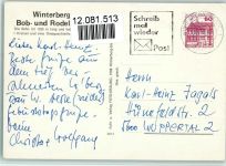W5788 Winterberg , Westf Bob- und Rodelbahn 1962 AK Bob