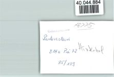 97846 W8775 Partenstein im Spessart FOTO KEINE AK Hotel Hirtenhof
