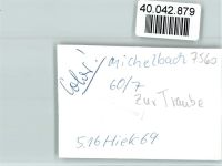 76571 W7560 Michelbach , Murgtal FOTO KEINE AK Gasthaus zur Traube