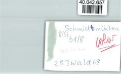 92287 W8456 Schmidmühlen FOTO KEINE AK Wasserlauf im Ort