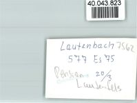 76593 W7562 Lautenbach , Murgtal FOTO KEINE AK Pension Lautenfels