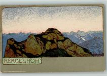 Jugendstil - Bergeshöh litho - Verlag Hubert Köhler Liebermann, M. Künstlerkarte