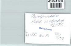 97846 W8775 Partenstein im Spessart FOTO KEINE AK Hotel Hirtenhof
