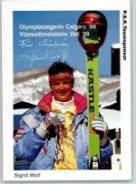Sigrid Wolf - Original Autogramm Ski
