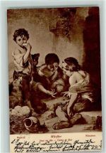 Kinder als Würfler - Gemälde von Murillo Würfeln