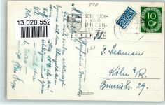 W7530 Pforzheim Krematorium mit Anlagen 1952 AK Tod