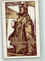 sign Erler - Fesselballon Pilot Kriegsanleihe