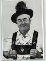 Hans Ritzinger Original Autogramm Musiker
