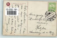 Nr. 628 - With Fond Love - Frau mit einem Paket und einem Brief Fisher, H. Künstlerkarte