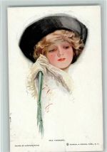 Nr. 419 - The Parasol - Hutmode , weiße Handschuhe 1913 AK Fisher, H.