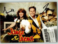 Janez & Irena Volksmusik Original Autogramm Schlagersänger