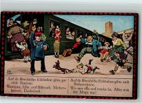 Serie Nr. 200 in 4 Bildern, Bild 1 - Schwäbische Eisenbahn - 1937 AK Böttcher, H.