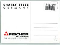 Charly Steeb beim Spiel und Original Autogramm Tennis