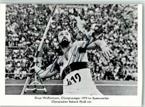 Klaus Wolfermann beim Speerwerfen , Autogramm keine AK Leichtathletik