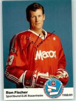 Ron Fischer Original Autogramm Eishockey