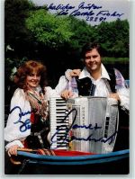 Oberkrainer Duo Volksmusik Original Autogramm Schlagersänger