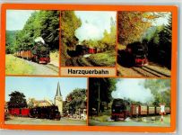 Harzquerbahn, 6 Abbildungen ca 1984 AK Harzbahn