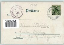 75417 W7130 Mühlacker 1900 Lithographie Bahnhof Regenbogen