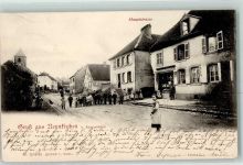 57200 Neunkirch-les-Sarreguemines 1899 - Hauptstraße Konsum-Geschäft