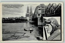 W5021 Köln Altstadt-Nord 103 Unterfliegen der Hohenzollernbrücke Pilot Hans Joachim v. Hippel Flugereignis