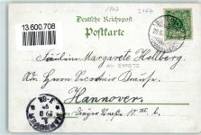 31303 W3167 Burgdorf , Kr Hannover 1897 - Schloss Auenpartie Ruderboot Seerose