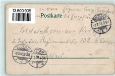 02733 O8704 Cunewalde 1903 Karte beschädigt Czorneboh Gasthaus Zur blauen Kugel Bieleboh Lithographie