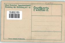 W6900 Heidelberg , Neckar Bundestag 1921 Bund Deutscher Jugendvereine Jugendbewegung