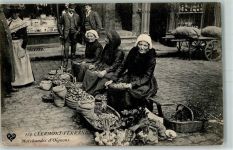 63000 Clermont-Ferrand 1910 - Marchand d`Oignons Marktszene AK