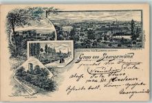 57200 Sarreguemines 1896 Vorläufer Gruss aus Druck um 1890