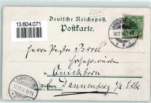 24594 W2354 Hohenwestedt 1896 Lithographie Gruss aus Straße Marktplatz Vorder- und Hinterstraße AL
