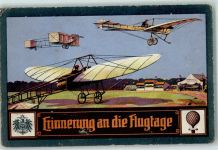 O9000 Chemnitz , Sachs Aviatik Ballon AK Flugtag 1911 Lithographie