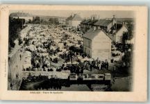 21210 Saulieu 1915 - Foire St. Andoche, Marktszene Rindermarkt AK