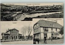 34587 W3582 Gensungen , Hess 1914 - Heiligenberg Ederbrücke Bahnhof Gasthaus Warenhaus H. Stieglitz