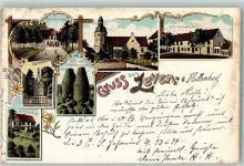 27404 W2730 Zeven 1898 Lithographie Gruss aus Kriegerdenkmal Hotel Müller , Kloster AK