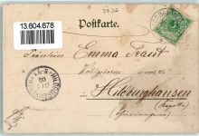 37247 W3432 Großalmerode 1900 Lithographie Kaiserl. Postamt Bilstein