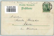 37547 W3350 Greene b Kreiensen Lithographie Warenhaus H. Schmidt Greener Burg Greener Viadukt Eisenbahn