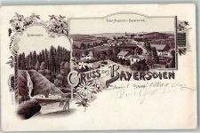 82435 W8117 Bayersoien 1897 Lithographie Soiermühle