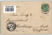 79539 W7850 Brombach , Kr Lörrach 1904 Gebrauchsspuren Schloss Gasthaus Zum Hirschen Walzenmühle Marktplatz Reichspost Fabriken Grossmann Gasthaus Zur Post Lithographie