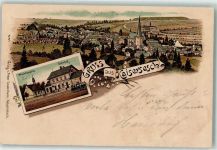 56759 W5443 Kaisersesch 1899 Lithographie Bahnhof Wachtkapelle