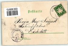 91180 W8548 Heideck , Mittelfr 1901 Lithographie Marktplatz Rathaus
