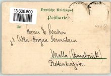 49565 W4550 Bramsche , Hase Gebrauchsspuren Hotel Laumann Lithographie