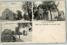 29348 W3106 Eschede 1913 - Postgebäude Beneckes Schuhwarenhaus