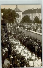 83410 W8229 Laufen , Salzach 1918 Privatfoto AK Volksfest Festzug