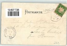 93333 W8425 Neustadt a.d.Donau 1898 Lithographie Gasthaus Zur Post Kirche Turm