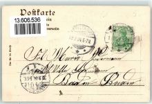 88630 W7798 Pfullendorf , Baden 1904 Prägedruck Beim Rathaus Trompeter Pferd Behüt Dich Gott Lithographie Passepartout