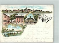 47441 W4130 Repelen 1899 Gebrauchsspuren Repeler Meer Gasthaus G. Eickschen Handlung A. Haubruck Haus Tervoort Lithographie