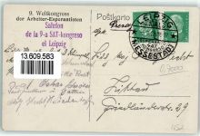 O7000 Leipzig 9. Weltkongress der Arbeiter-Esperantisten Foto AK + SST Esperanto 1929 Sonderstempel