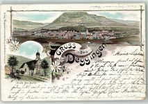 73312 W7340 Deggingen 1897 Lithographie Kirche Ave Maria