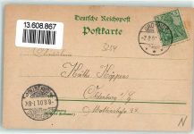 31860 W3254 Grohnde 1901 Lithographie Domaine Kirche