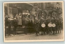 W4950 Minden , Westf Der Spielmannszug 1938 vor den Gauleitern SA Foto AK